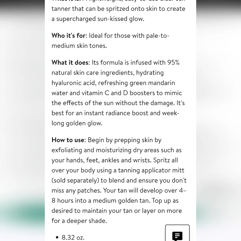 St. Tropez Self Tan‎ Purity Vitamins Bronzing Water Mist
